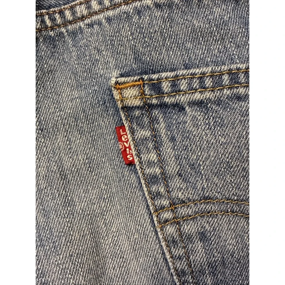 VTG Levis 550 Relaxed Fit Straight‎ Leg Jeans Medium Wash Raw Hem 31 X 36 Y2K